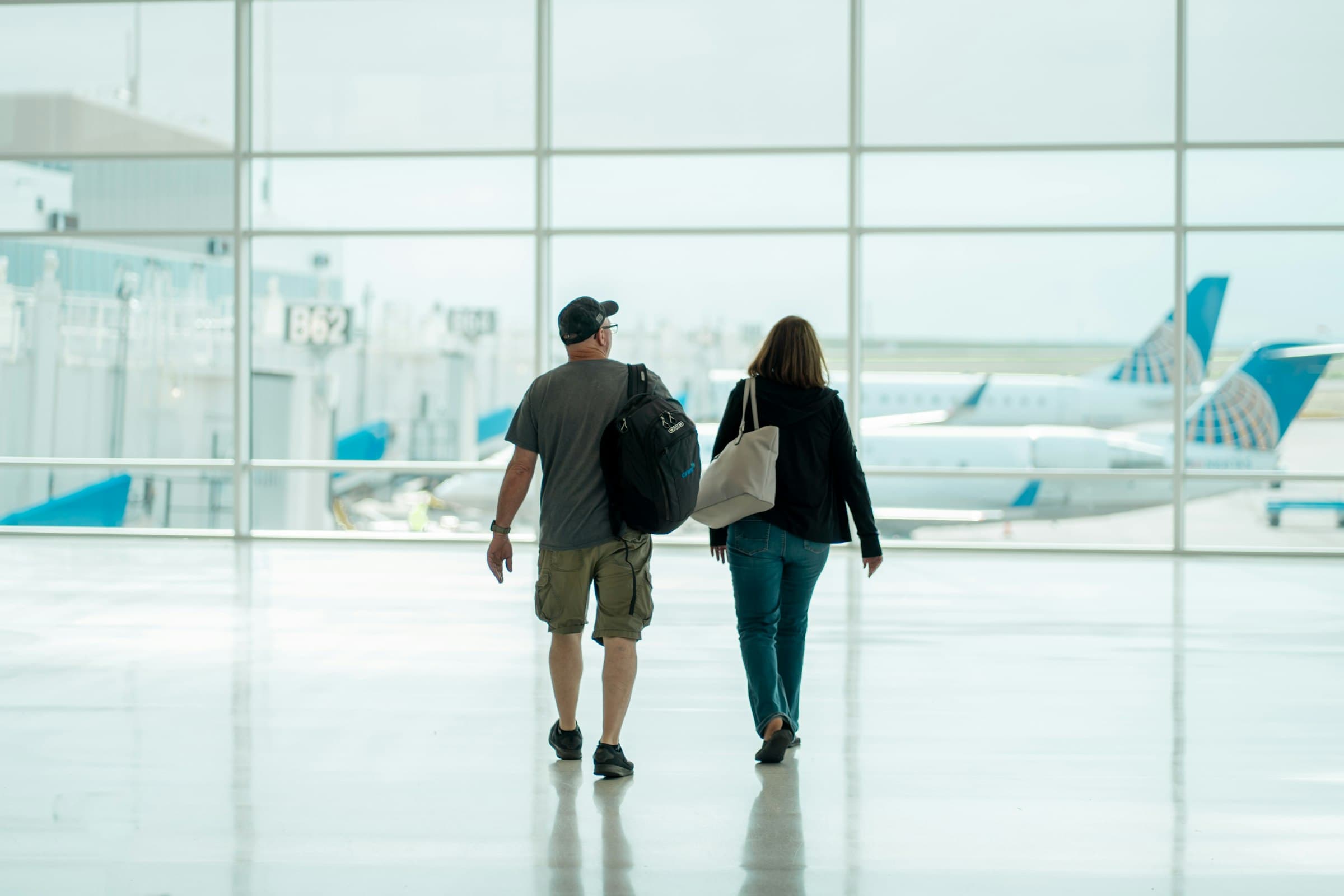 Driver greeting guests at the airport